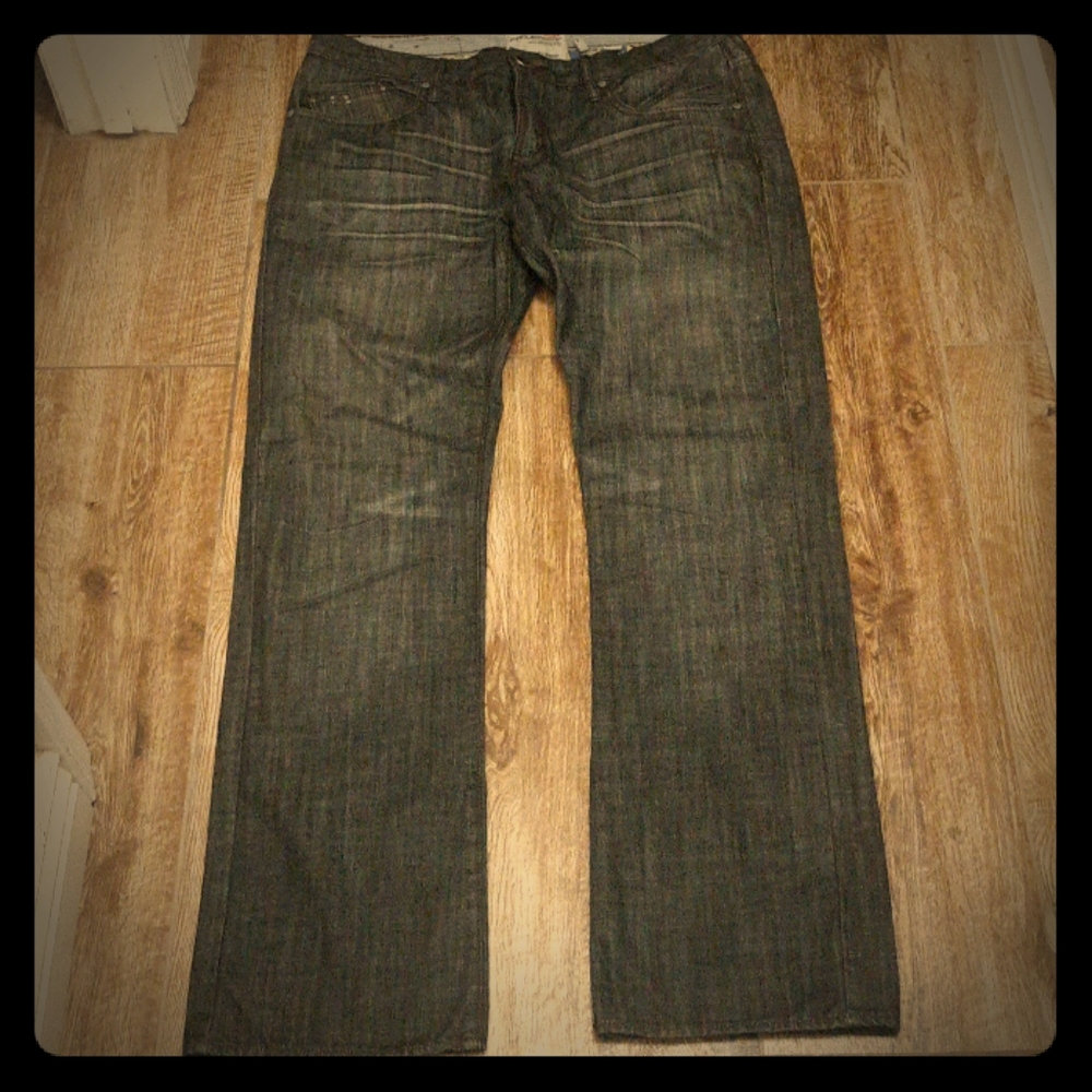 36 Dark Denim Jeans Projek Raw